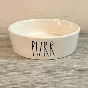 New Rae Dunn Purr Dish Pets Cats Artisan Collection Food Water